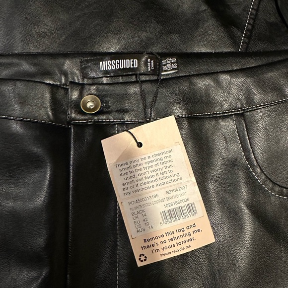 Misguided Faux Leather midi skirt - Picture 2 of 3